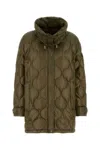 Moncler Olive Green Nylon Lombi Down Jacket In Green