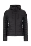 Moncler Hooded Quilted Down Jacket In Black