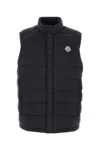 Moncler Men Midnight Blue Nylon Barthe Sleeveless Down Jacket