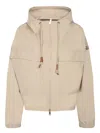 Shop Moncler Jackets In Beige