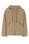 Moncler Beige Polyester Cassiopea Windbreaker In Beige O Tan