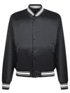 Moncler Reversible Bouchet Varsity Bomber Jacket In Black