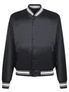 Moncler Reversible Bouchet Varsity Bomber Jacket In Black