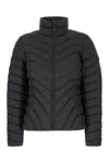 Moncler Slate Polyester Grange Down Jacket In Black