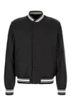 Moncler Reversible Bouchet Varsity Bomber Jacket In Black