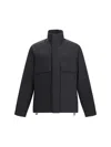 Moncler Egoutelles Jacket With Zipper And Button Closure In Black
