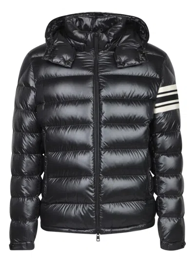 Moncler Hooded Down Jacket In Black
