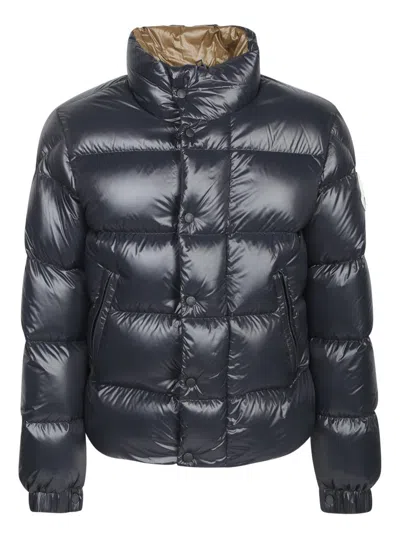 Moncler Men Tripiti Short Down Jacket Navy In Blue