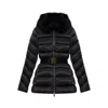 Moncler Long-sleeve Belted Jacket In Black