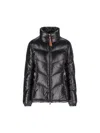 Moncler Womens Black Gast Brand-patch Shell-down Jacket In Black
