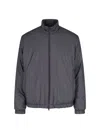 Moncler Relaxed Fit Jacket Elastic Cuffs In Blue