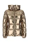 Moncler Douros Puffer Jacket In Gold