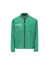 Moncler 7 Frgmt Ribbed Collar Windbreaker In Green