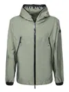 Moncler Junichi Logo Print Windbreaker Jacket In Green