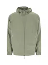 Moncler Relaxed Fit Jacket Elastic Cuffs In Green