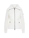 Moncler Nylon Jacket With Logo On The Side In White