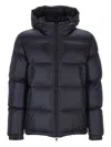 Moncler Hooded Zip Jacket In Black