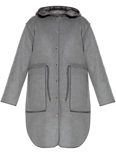 Moncler Bonrepos 3-in-1 Cashmere-blend Long Coat In Multicolor