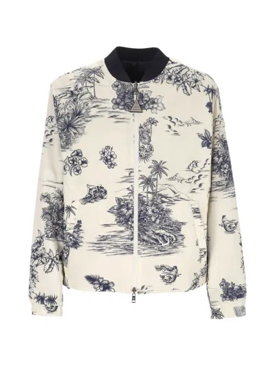 Moncler Jackets In Neutral
