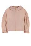 Moncler Powder Pink Nylon Vizille Windbreaker In Pink