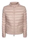Moncler Pink Lans Down Jacket In Pink