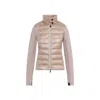 Moncler Padded Zip-fastening Jacket In Neutral