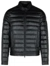 Moncler Jacobus Down Biker Jacket In Black