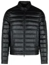 Moncler Jacobus Down Biker Jacket In Black