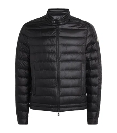 Moncler Jacobus Down Biker Jacket In Black