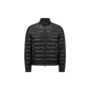 Moncler Jacobus Down Biker Jacket In Black