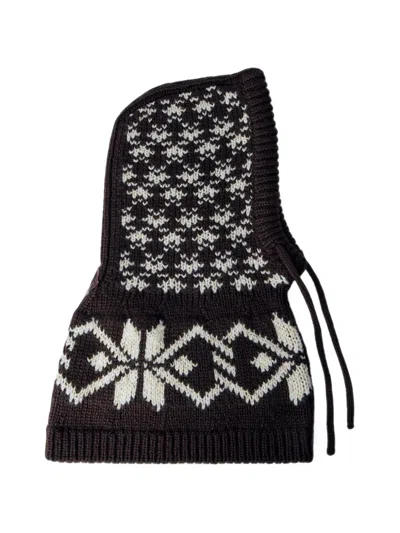 Moncler Jacquard Sequin Balaclava In Transparent