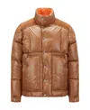Moncler Jain Padded Down Jacket In Brown