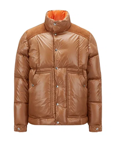 Moncler Jain Padded Down Jacket In Brown