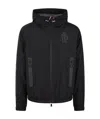 Moncler Padded Technical Poplin Jacket For Outdoor Activities In Black
