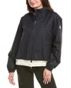 Moncler Janze Jacket Stand-up Collar In Blue