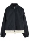 Moncler Janze Hooded Cotton-blend Jacket In Navy