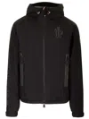 Moncler Padded Technical Poplin Jacket For Outdoor Activities In Black