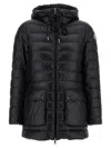 Moncler Down Hooded Jasmin Puffer Jacket In Black