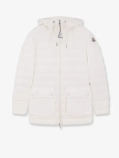 Moncler Jasmin Down Jacket With Hood In White