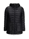 Moncler Down Hooded Jasmin Puffer Jacket In Black