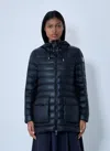 Moncler Jasmin Short Parka Jacket In Blue