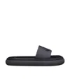 Moncler Jeanne Logo-embossed Slides In Black