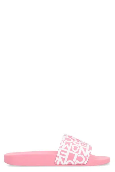 Moncler Jeanne Rubber Slides In Pink