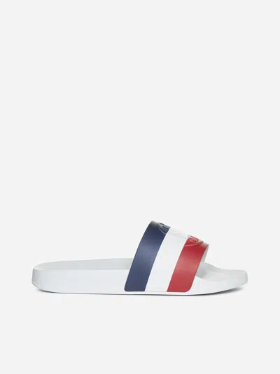 Moncler Jeanne Rubber Slides In White