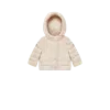 Moncler Doudoune À Capuche En Teddy Jerima In Beige