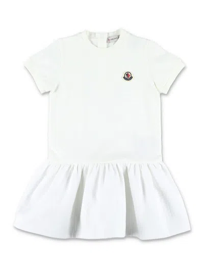 Moncler Kids' Jersey Dress In White