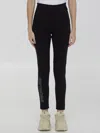 Moncler Technical Jersey Leggings For Active Wear In Black
