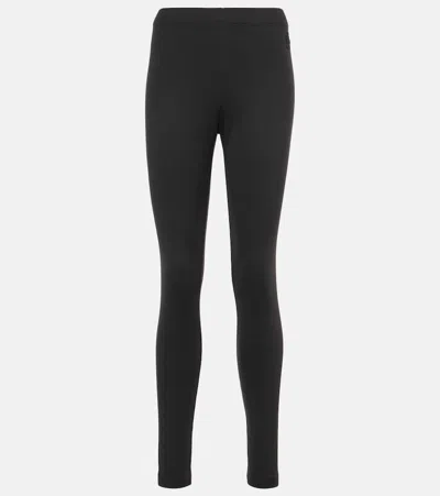 Moncler Jersey Leggings In Black