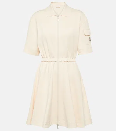 Moncler Cotton Polo Shirt Dress In Miscellaneous