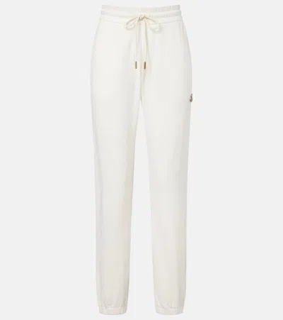 Moncler Jersey Sweatpants In White